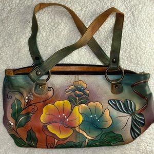Anuschka Women’s Hand Painted Shoulder Bag